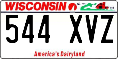 WI license plate 544XVZ
