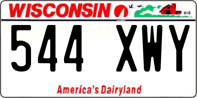 WI license plate 544XWY