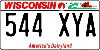 WI license plate 544XYA