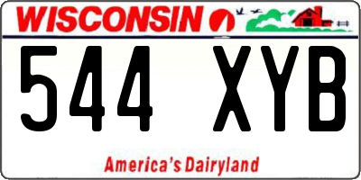 WI license plate 544XYB