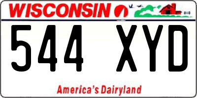 WI license plate 544XYD