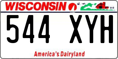WI license plate 544XYH