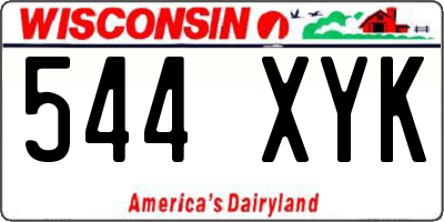 WI license plate 544XYK