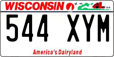 WI license plate 544XYM