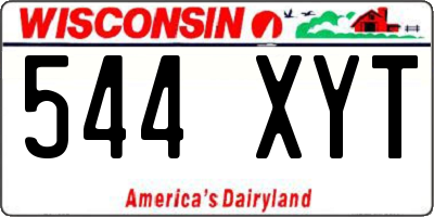 WI license plate 544XYT