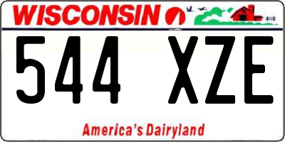 WI license plate 544XZE