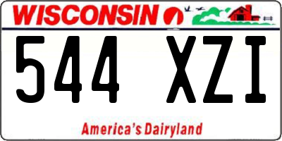 WI license plate 544XZI