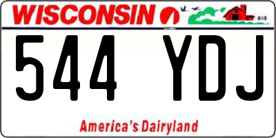 WI license plate 544YDJ