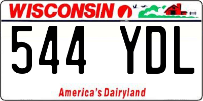 WI license plate 544YDL