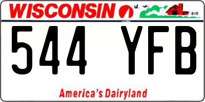 WI license plate 544YFB