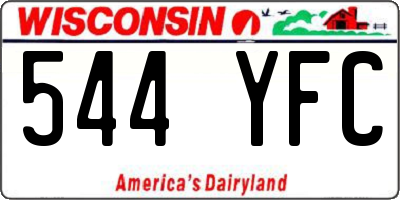 WI license plate 544YFC