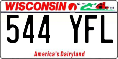 WI license plate 544YFL