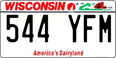 WI license plate 544YFM
