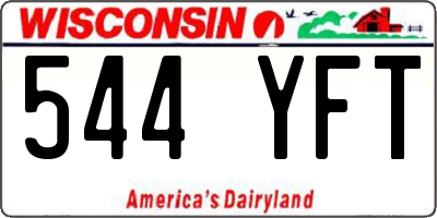 WI license plate 544YFT