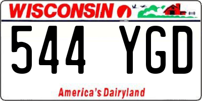 WI license plate 544YGD