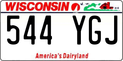 WI license plate 544YGJ