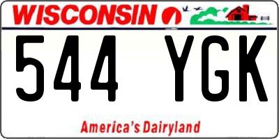 WI license plate 544YGK