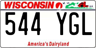 WI license plate 544YGL