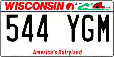 WI license plate 544YGM