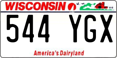 WI license plate 544YGX