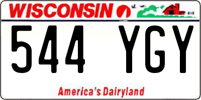 WI license plate 544YGY