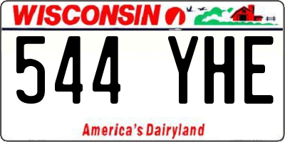 WI license plate 544YHE