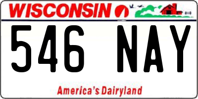 WI license plate 546NAY
