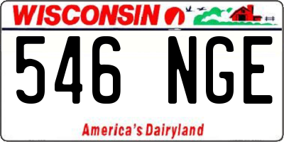 WI license plate 546NGE
