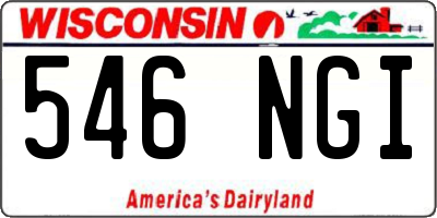 WI license plate 546NGI