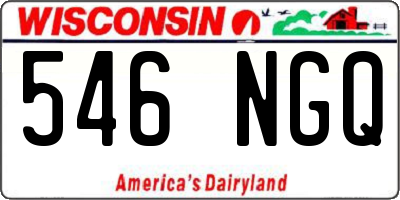 WI license plate 546NGQ