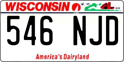 WI license plate 546NJD