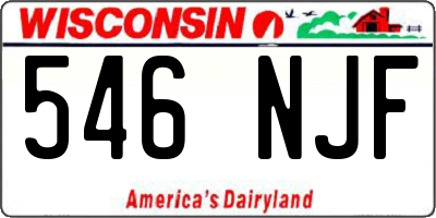 WI license plate 546NJF
