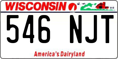 WI license plate 546NJT