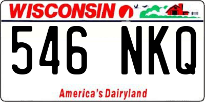 WI license plate 546NKQ