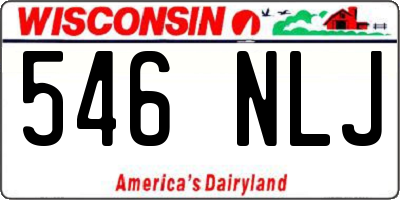 WI license plate 546NLJ