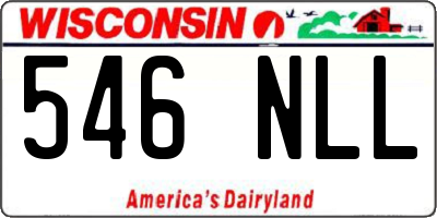 WI license plate 546NLL