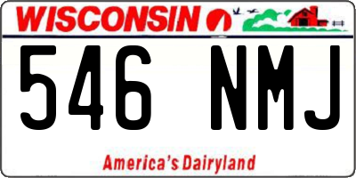 WI license plate 546NMJ