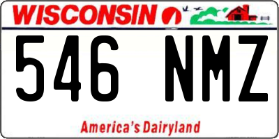 WI license plate 546NMZ