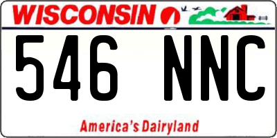 WI license plate 546NNC