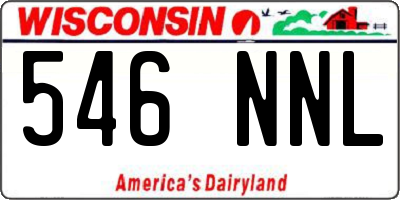 WI license plate 546NNL