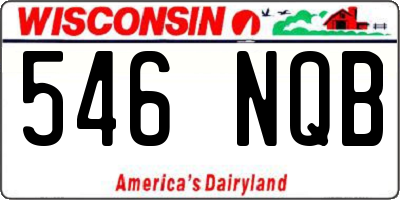 WI license plate 546NQB