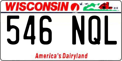 WI license plate 546NQL