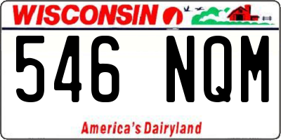 WI license plate 546NQM