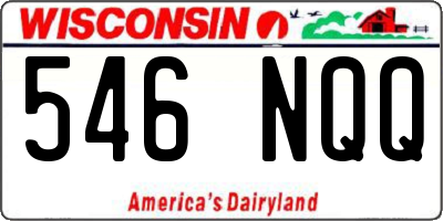 WI license plate 546NQQ