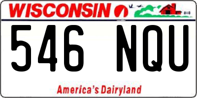 WI license plate 546NQU