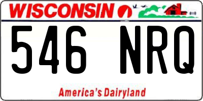 WI license plate 546NRQ
