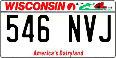 WI license plate 546NVJ
