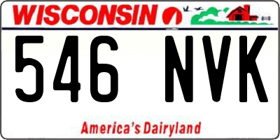 WI license plate 546NVK