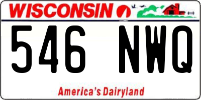 WI license plate 546NWQ