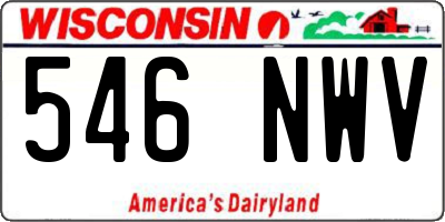 WI license plate 546NWV